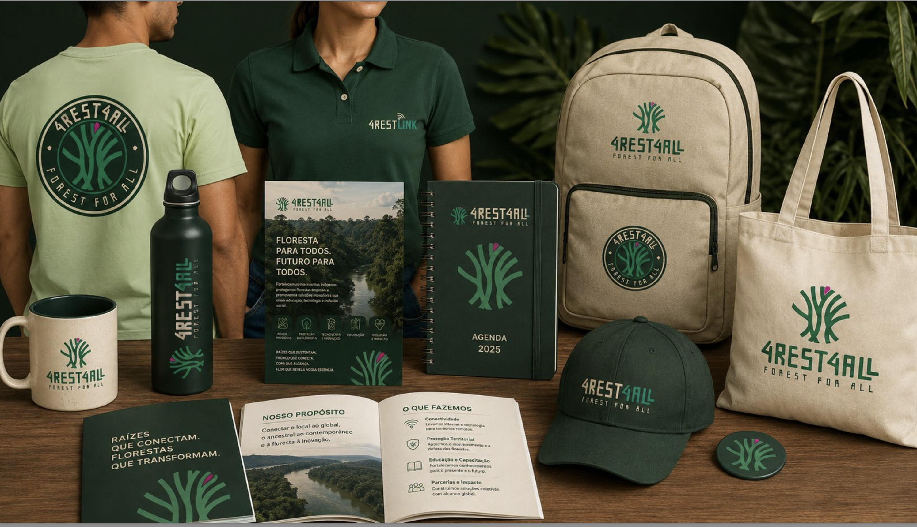 4rest4all branded merchandise and materials