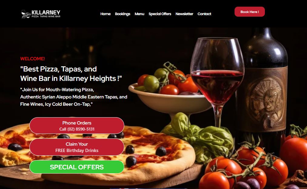 Rebranded website — direct bookings, phone orders & special offers