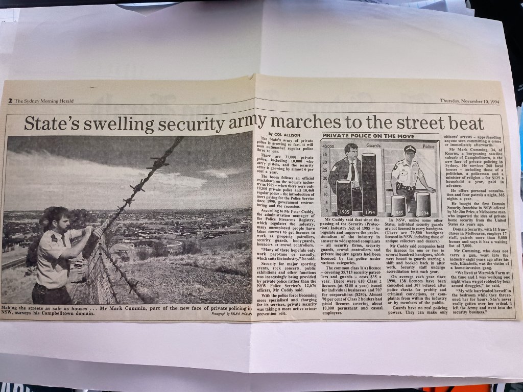 Sydney Morning Herald — Thursday, November 10, 1994