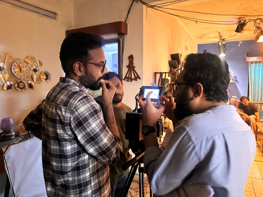 Lighting and camera setup — interior scene