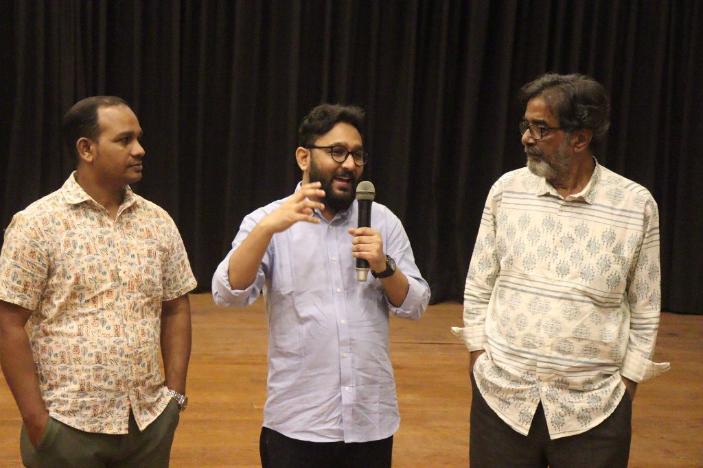 Q&A session after the screening