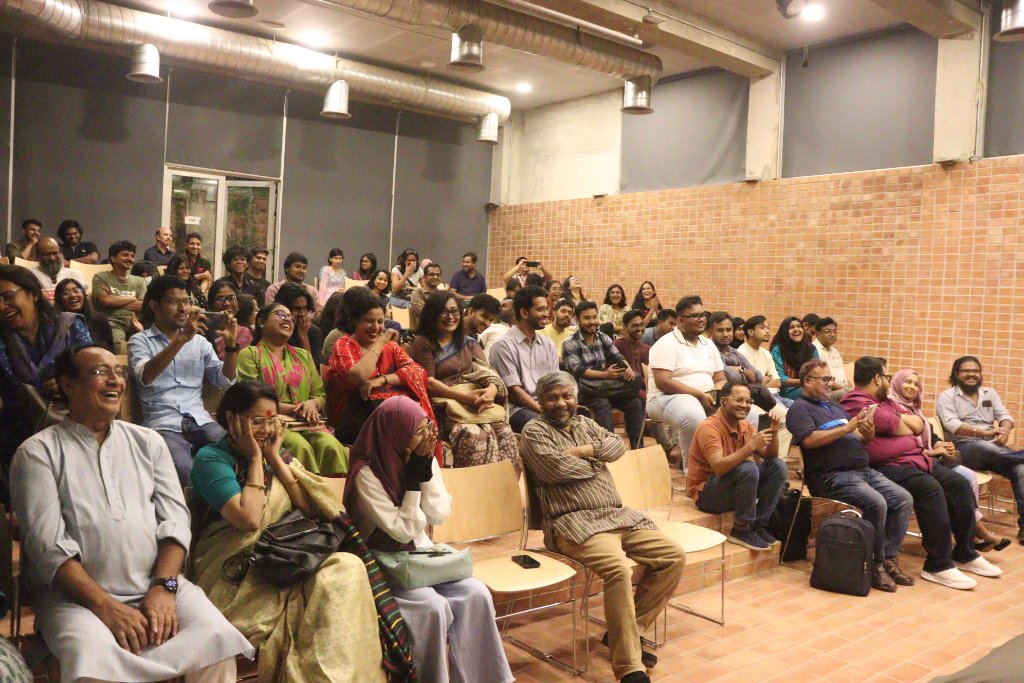 Audience reaction during the Q&A