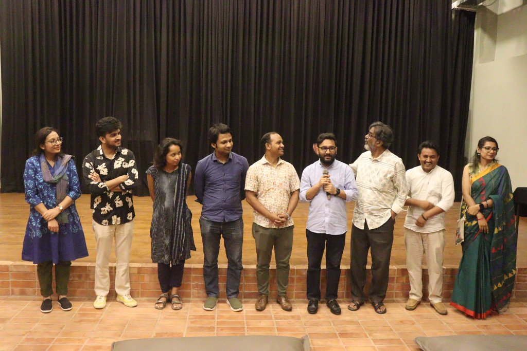 Post-screening panel with cast and crew