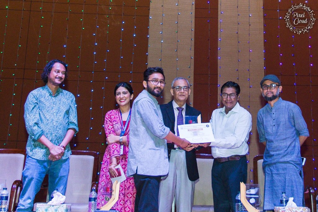 Certificate presentation — International Film Festival ceremony
