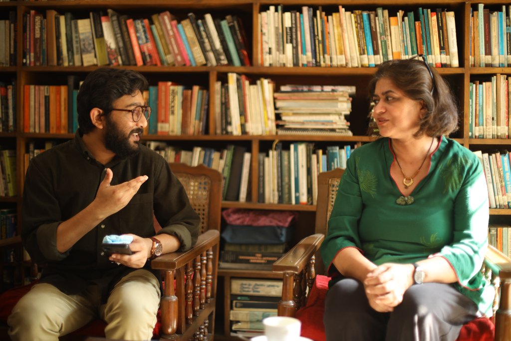 In conversation — interview session