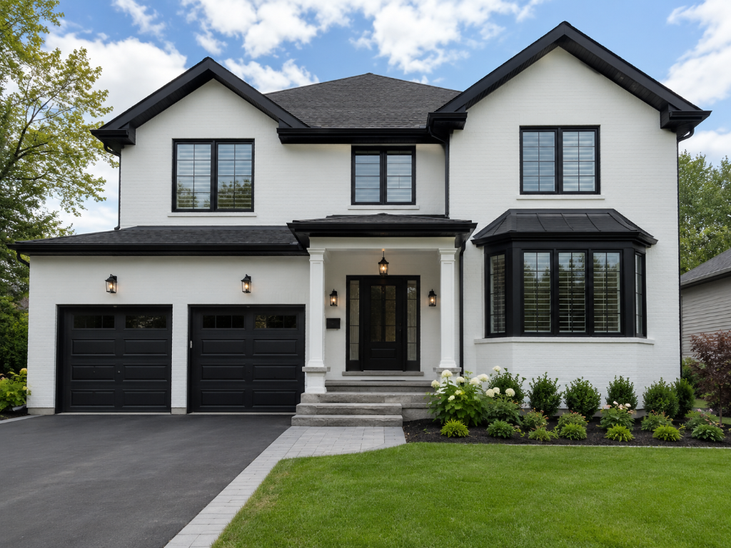 Brick painting in Toronto — freshly painted brick exterior transformed by NorthHue Coatings