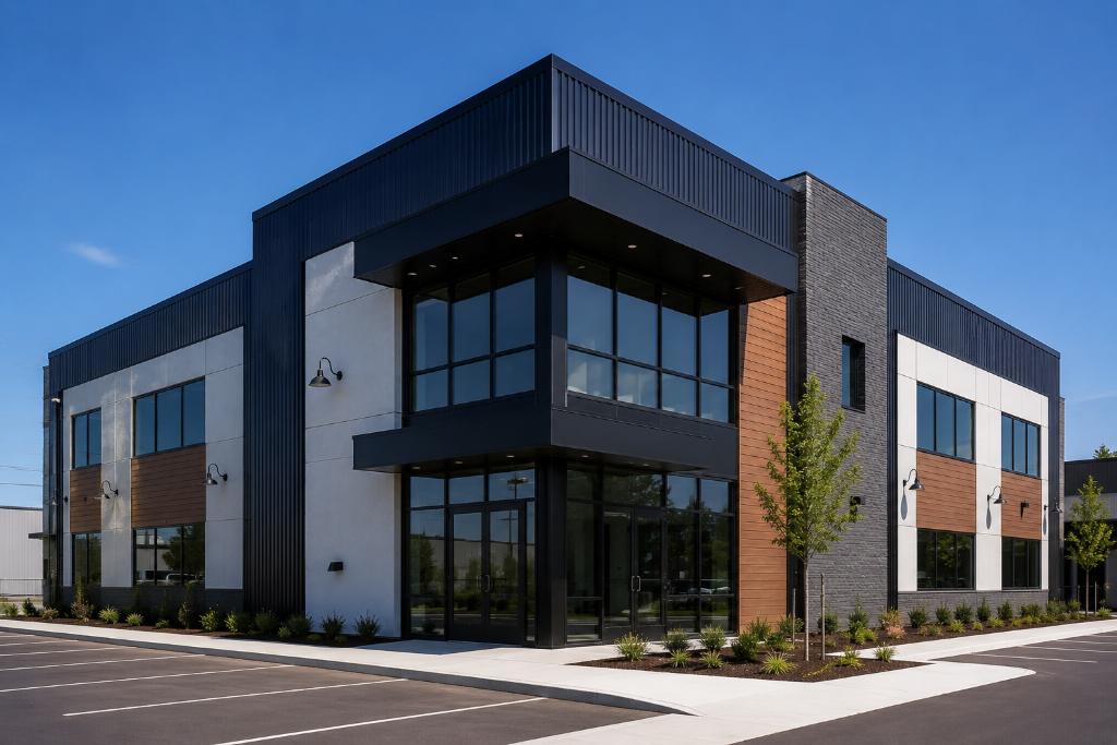 Toronto commercial painting project showing painted office walls and clean lines