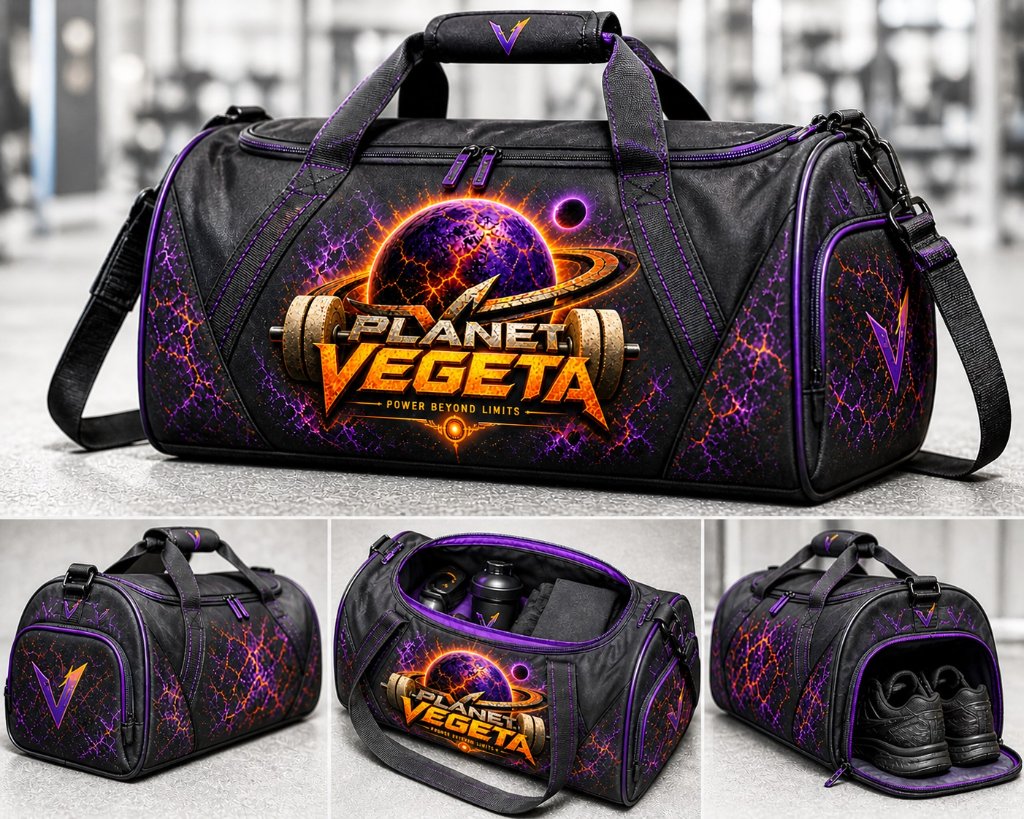 PLANET VEGETA GYM DUFFEL BAG