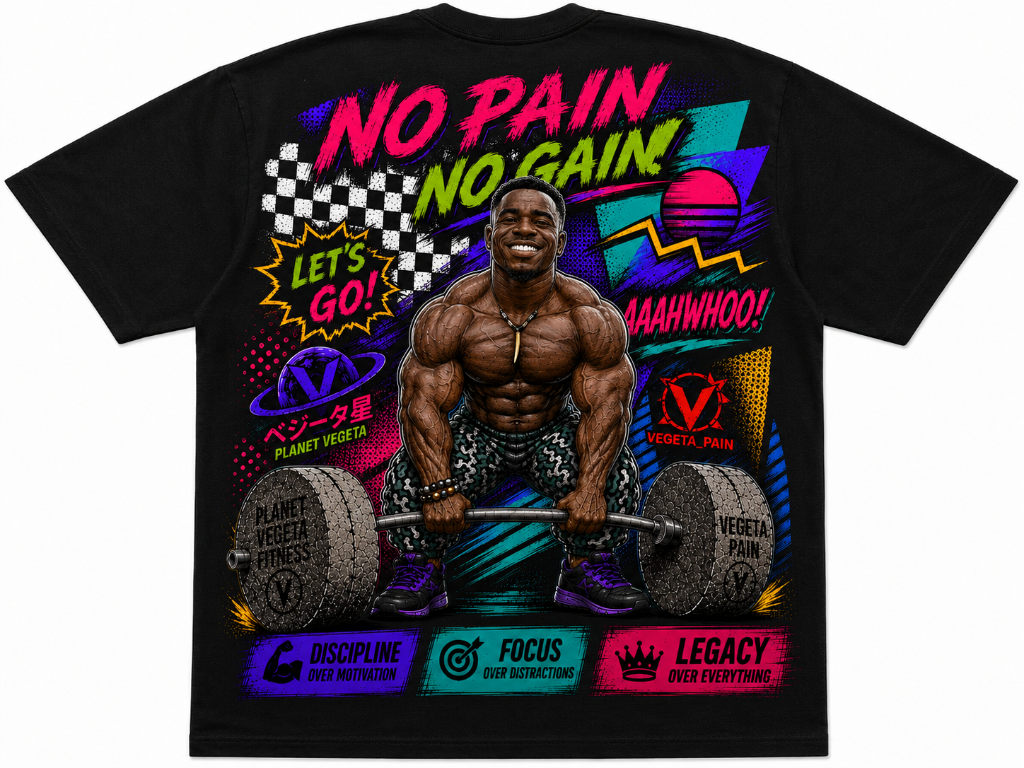 RETRO NO PAIN NO GAIN TEE