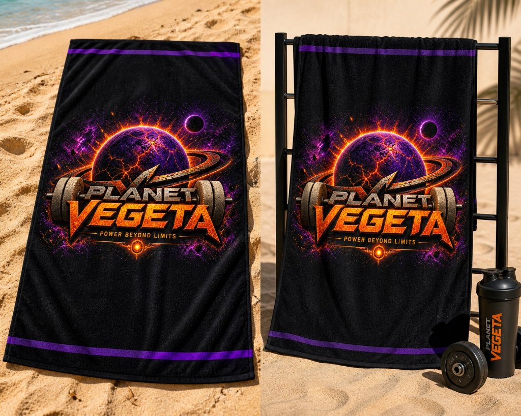 VEGETA_PAIN BEACH TOWEL