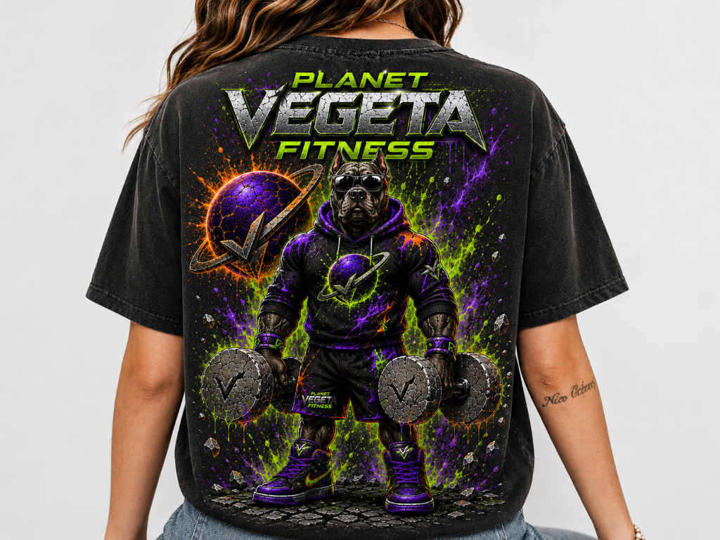 PLANET VEGETA FITNESS DOG TEE