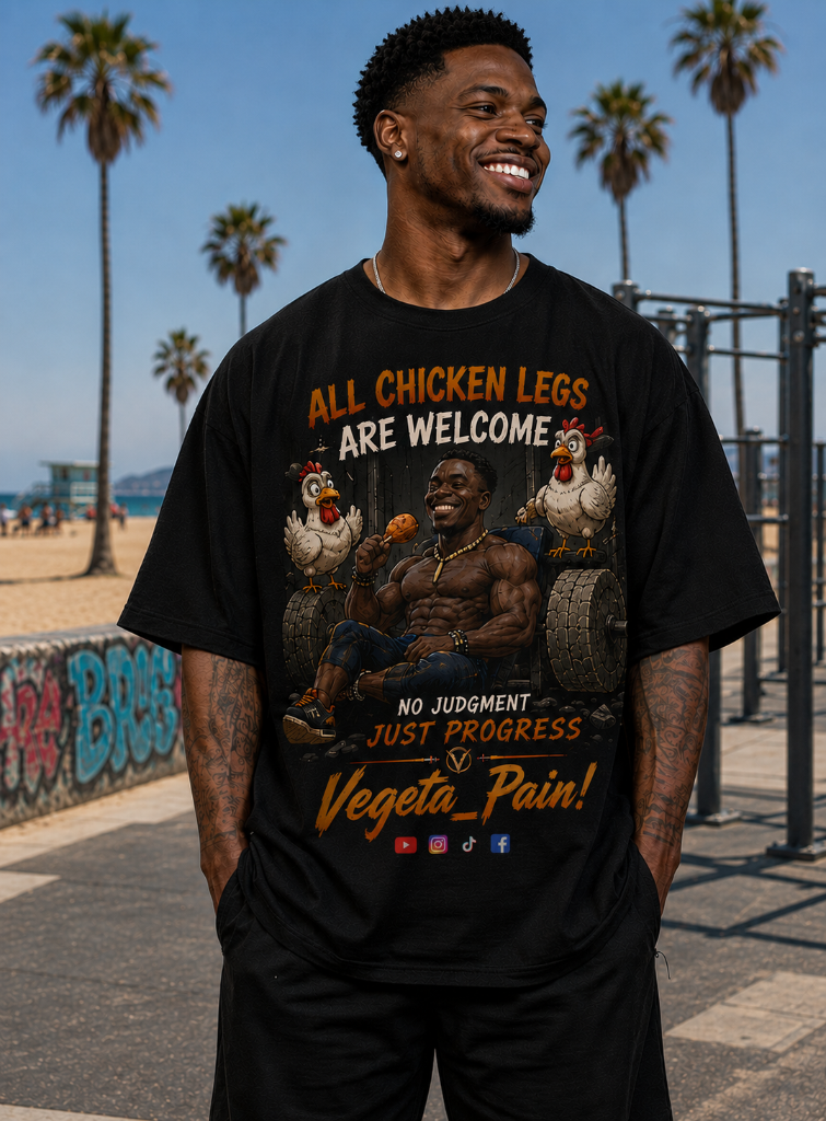 ALL CHICKEN LEGS WELCOME TEE