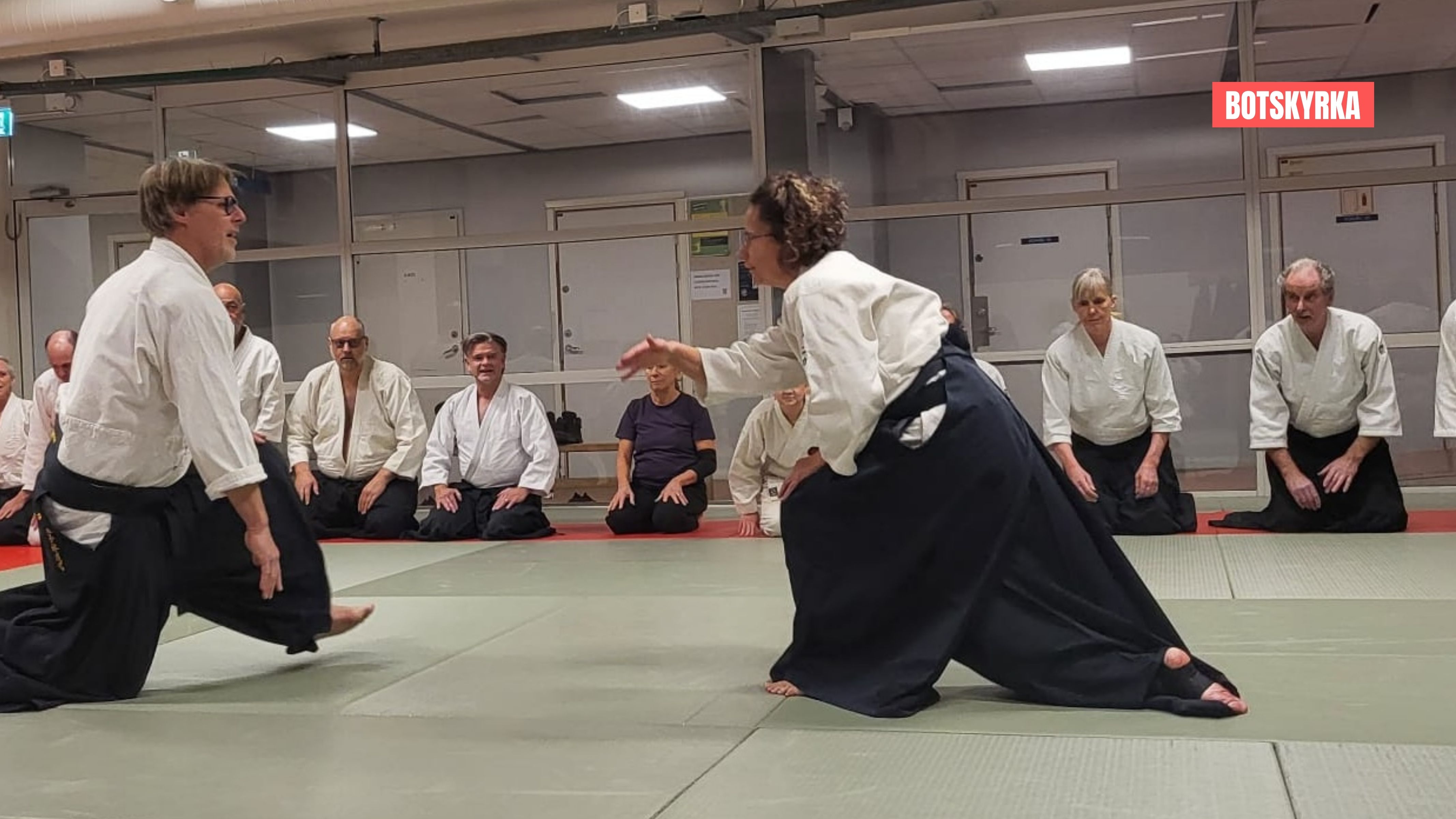 Annika lär ut aikido - för självförsvar 