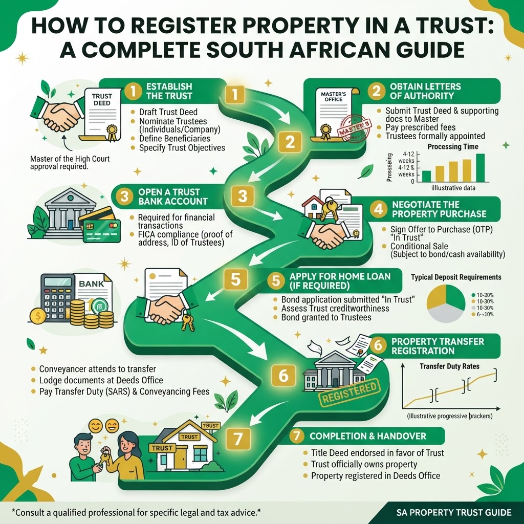 Infographic: How to Register Property in a Trust: A Complete South African Guide