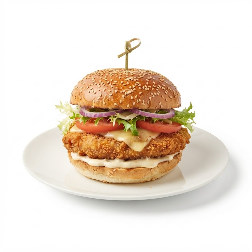 Hamburguesa belga de pavo crujiente