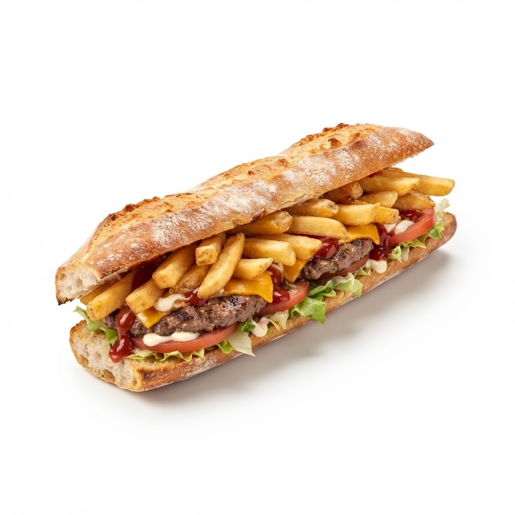 Mitrailleta de hamburguesa (salsa ketchup)