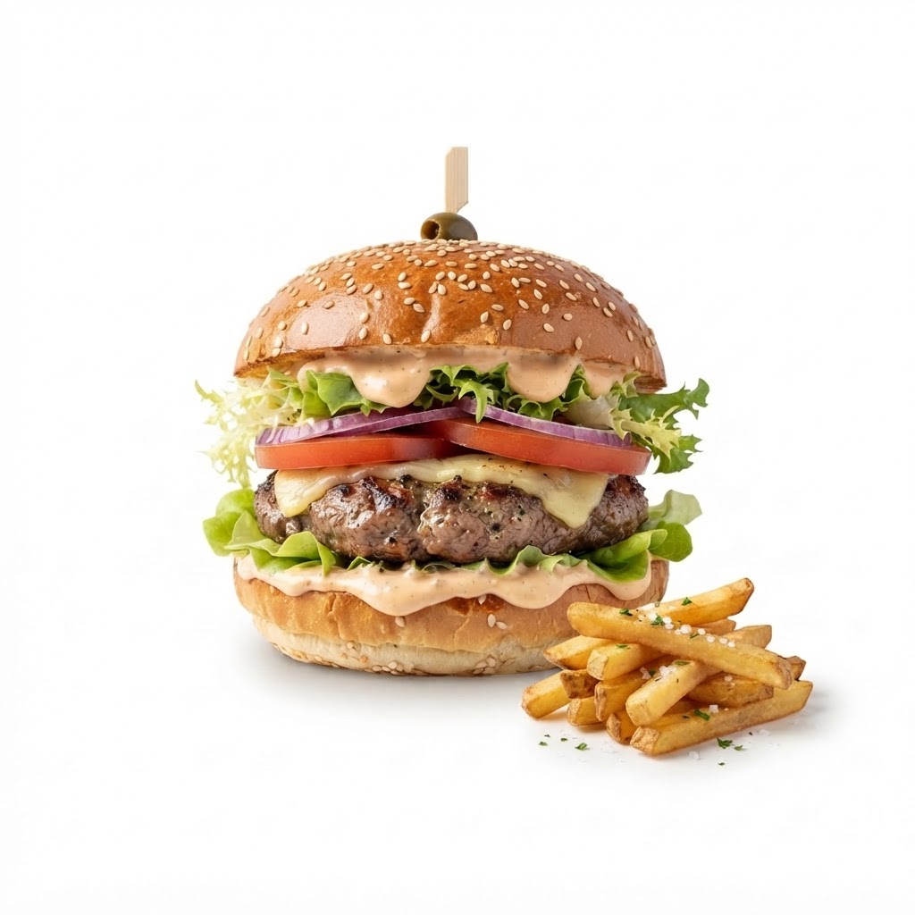 Hamburguesa belga de carne