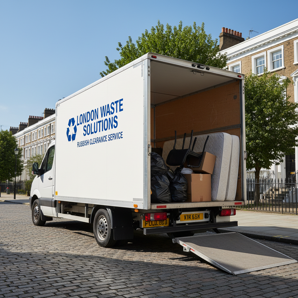 Rubbish removal van