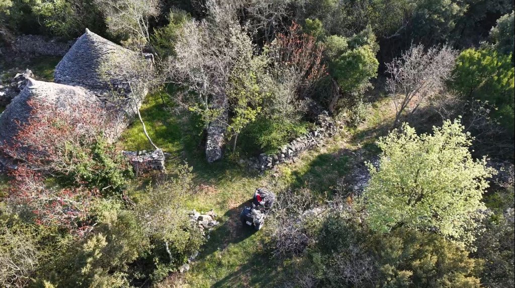 Aerial view of trail