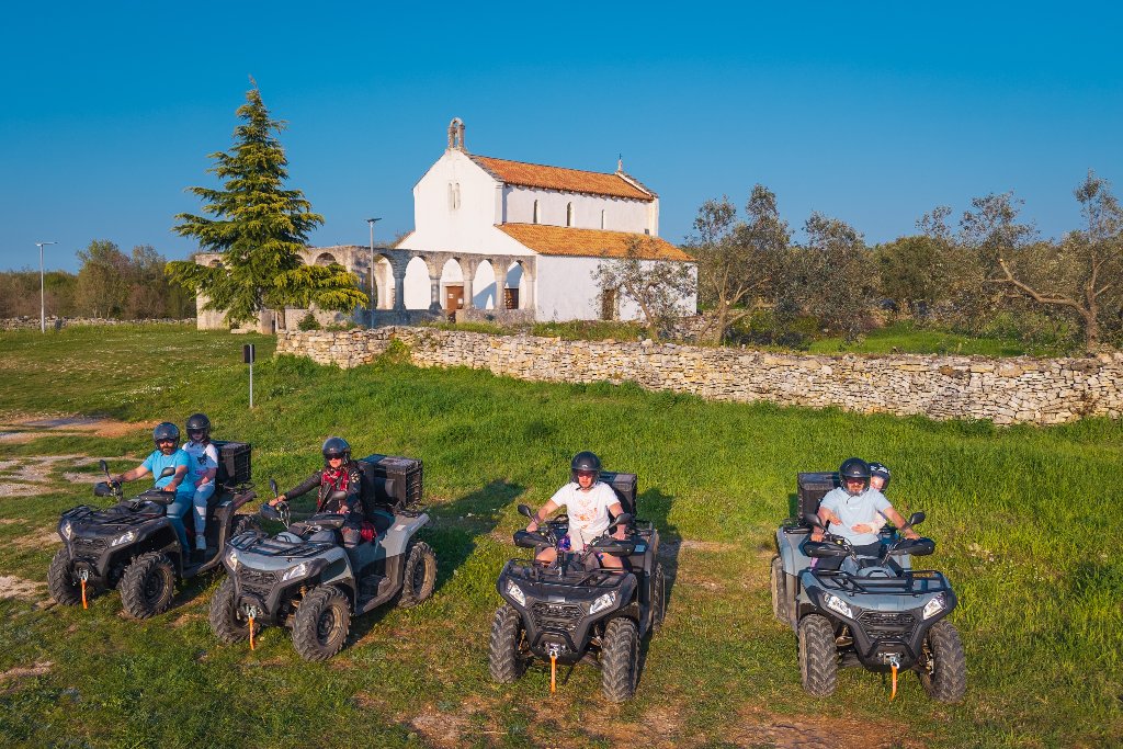 Quad tour at Istrian church