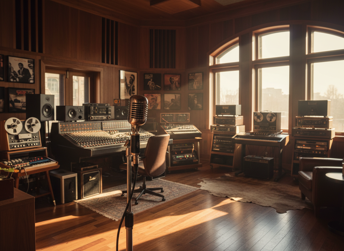 Nsima in the studio