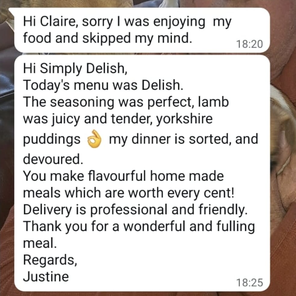 Customer WhatsApp message 3
