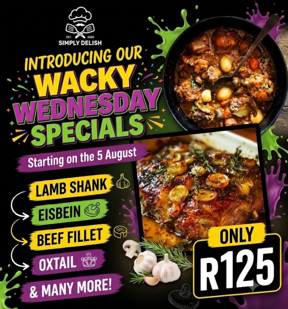 Wacky Wednesday Specials