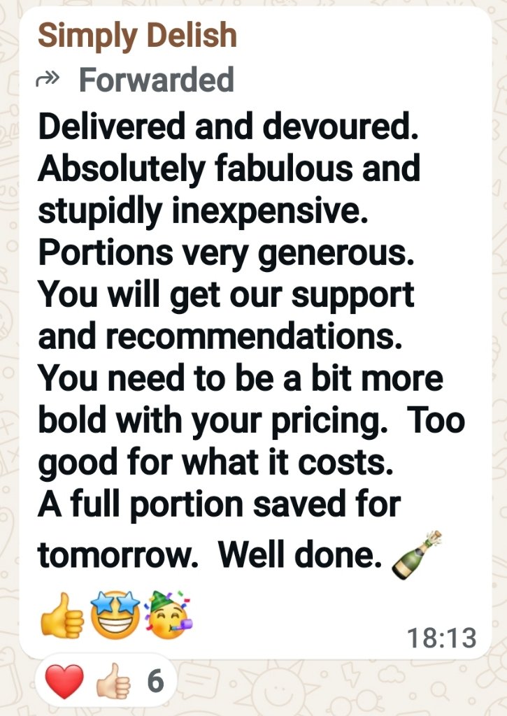 Customer WhatsApp message 2