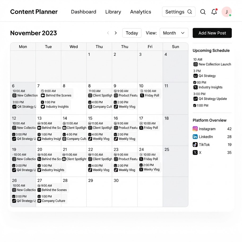 Planificador de contenido