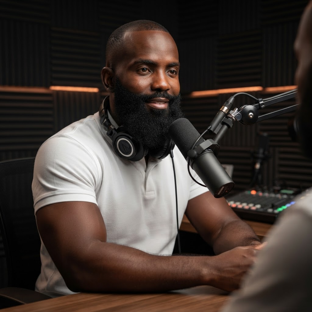 CEO of BHB Fitness hosting the podcast