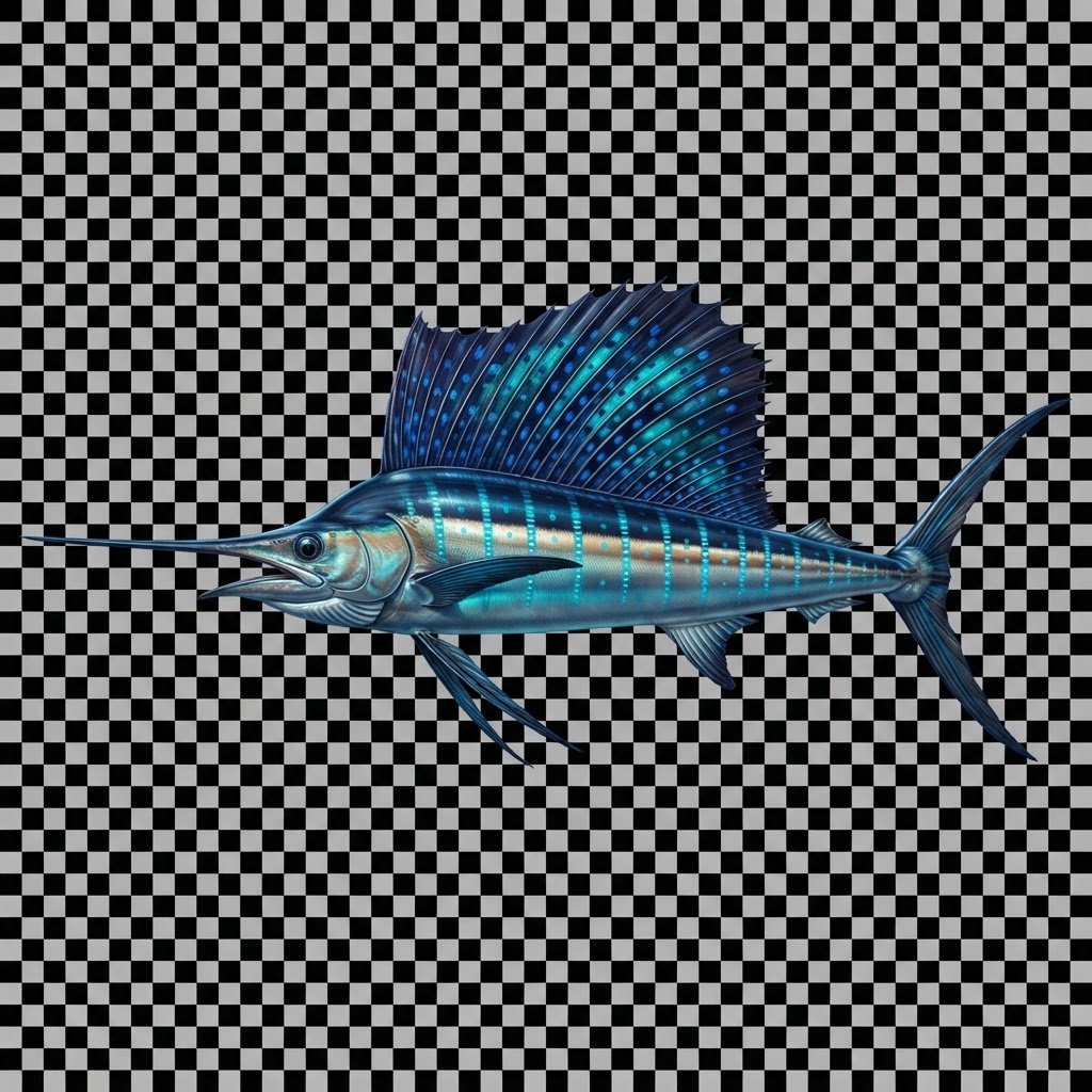 Pacific sailfish sport fishing species in Quepos Costa Rica