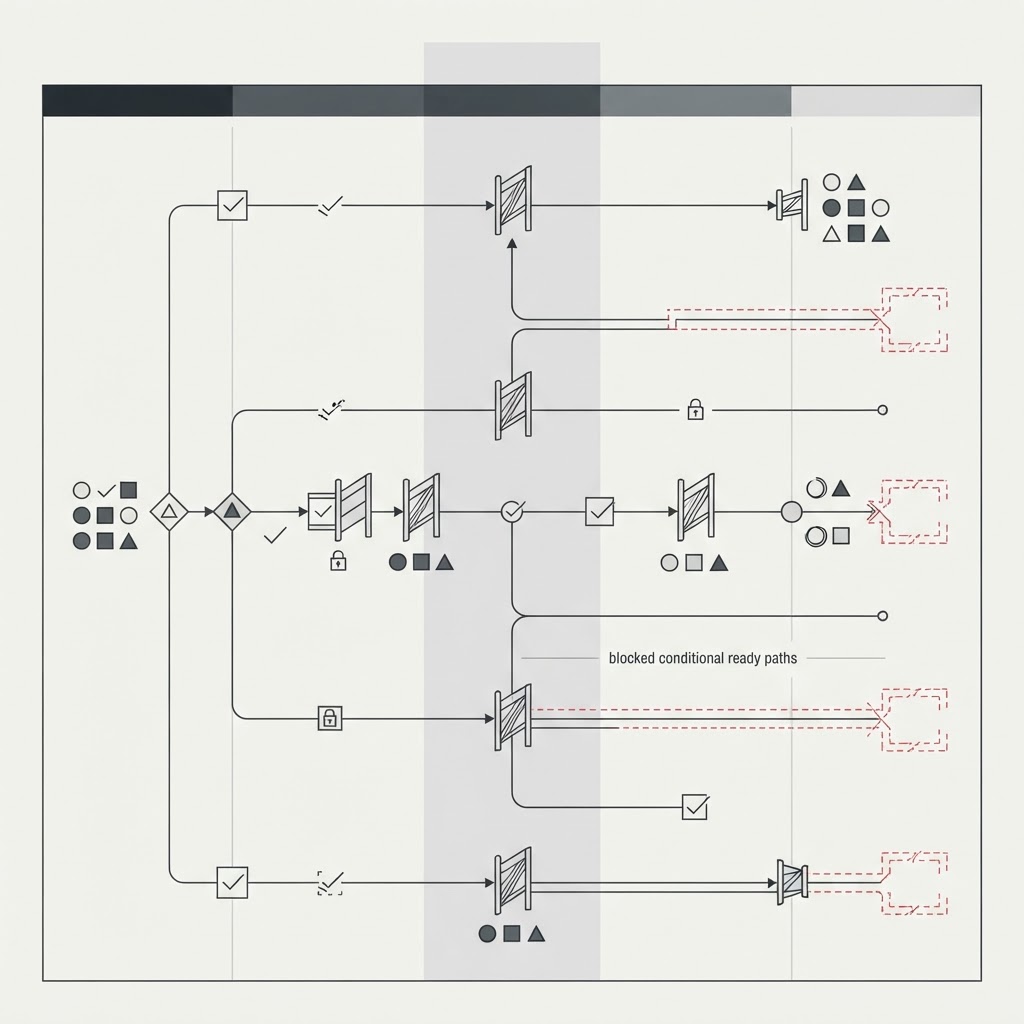 Editorial diagram for Execution Readiness: what leadership should know before commitment: readiness matrix