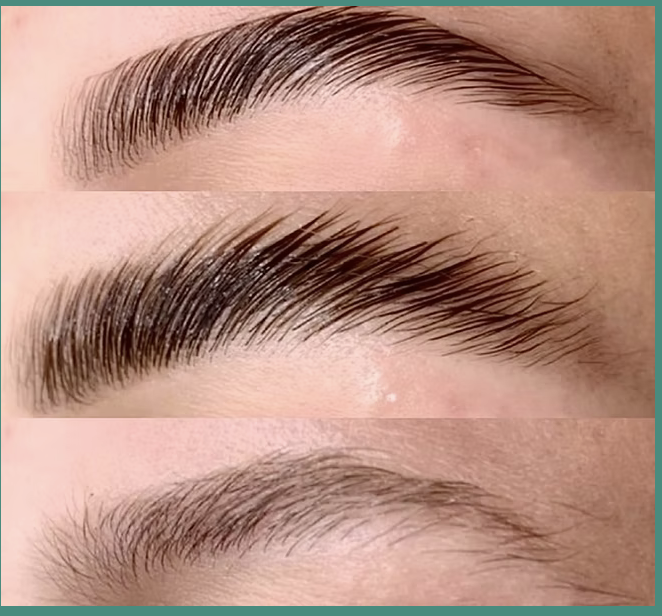 Brow lift and tint transformation