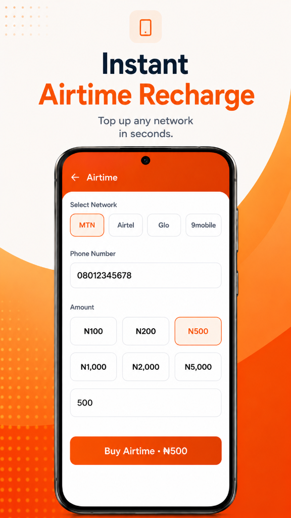 Instant Airtime Recharge on Tboss Data App