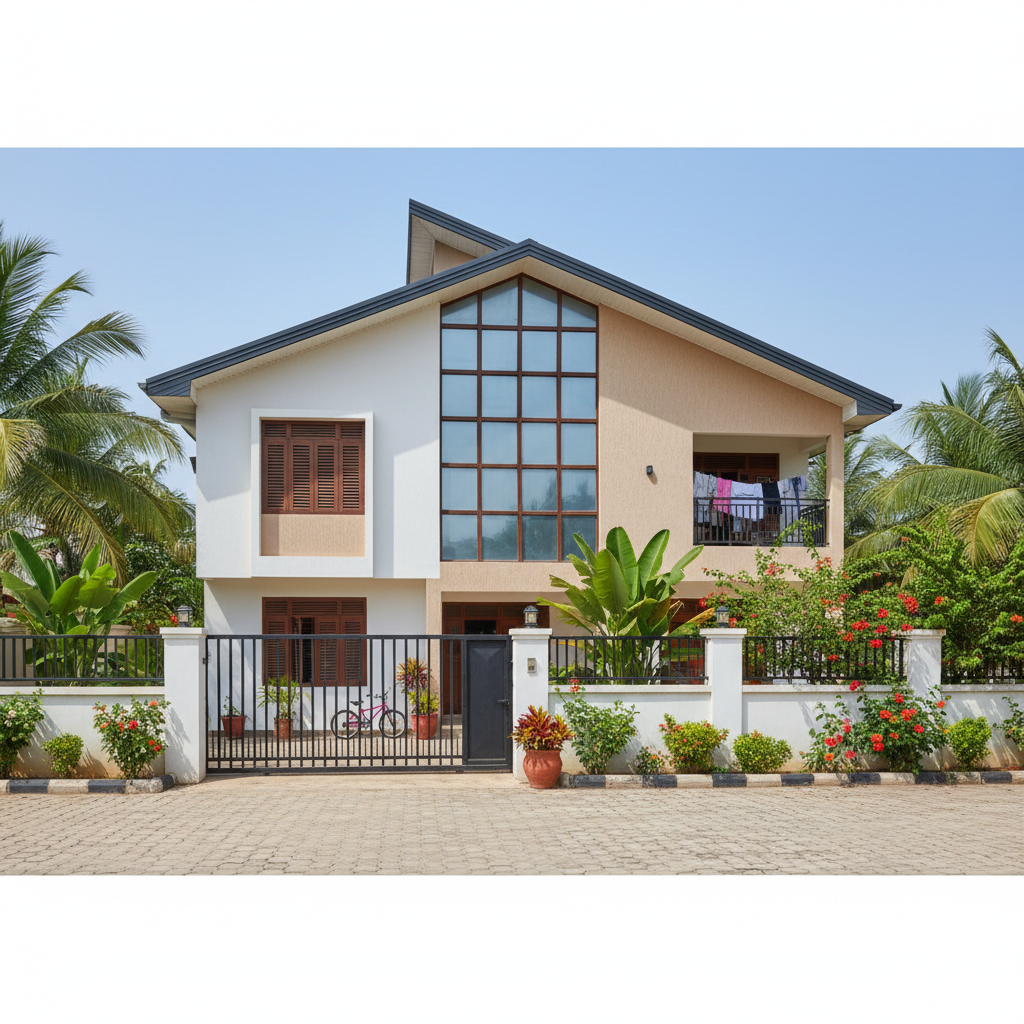 Accra Ghana real estate — aerial view of Accra city where 4 bedroom houses are for sale