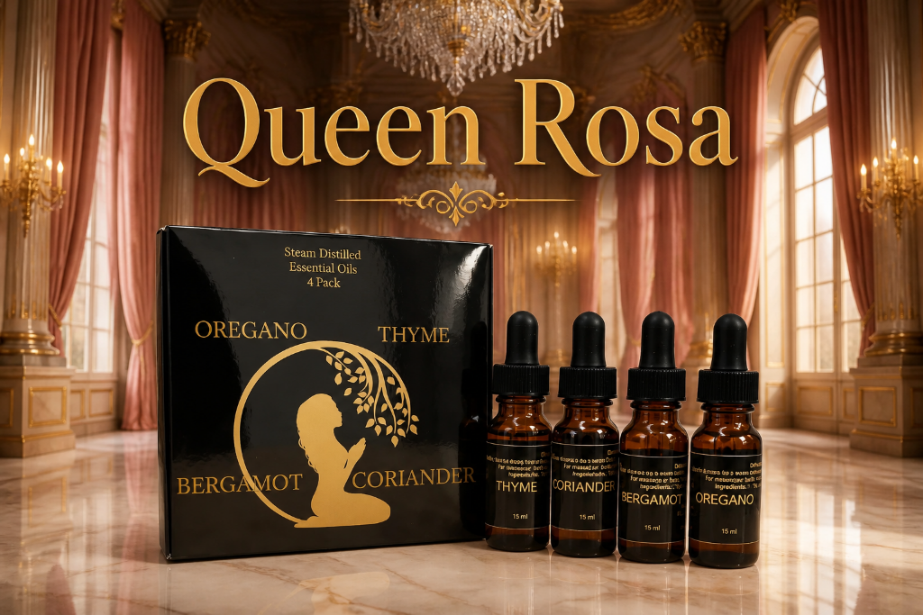 Queen Rosa Essential Oils 4 Pack