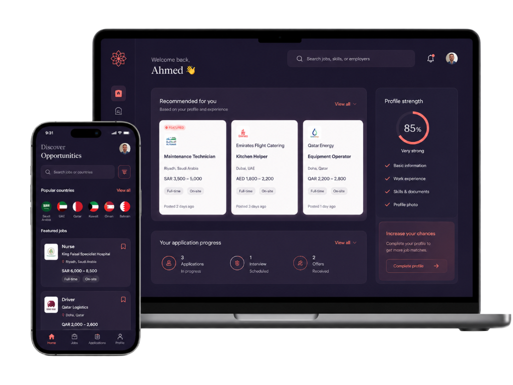 Taysir Connect dashboard