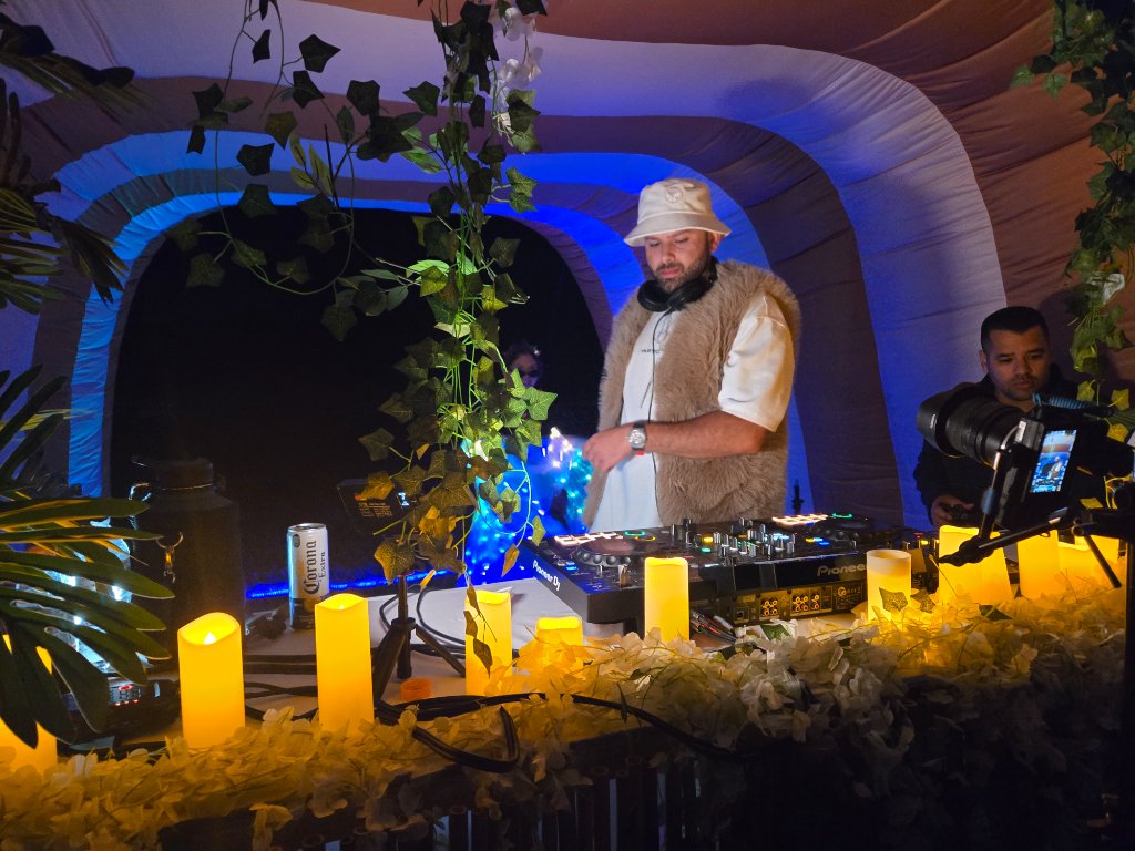 DJ performing