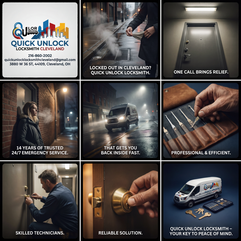Quick Unlock Locksmith Cleveland - Premier locksmith solutions collage