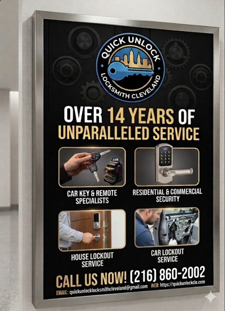 Quick Unlock Locksmith Cleveland - Over 14 Years of Unparalleled Service