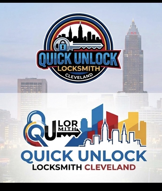 Quick Unlock Locksmith Cleveland dual logo display