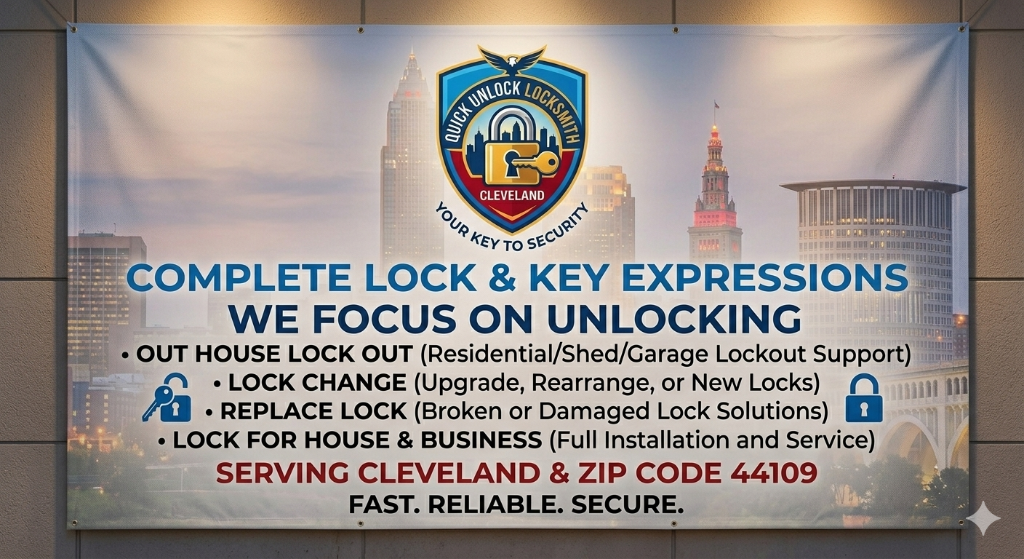 Quick Unlock Locksmith Cleveland service banner