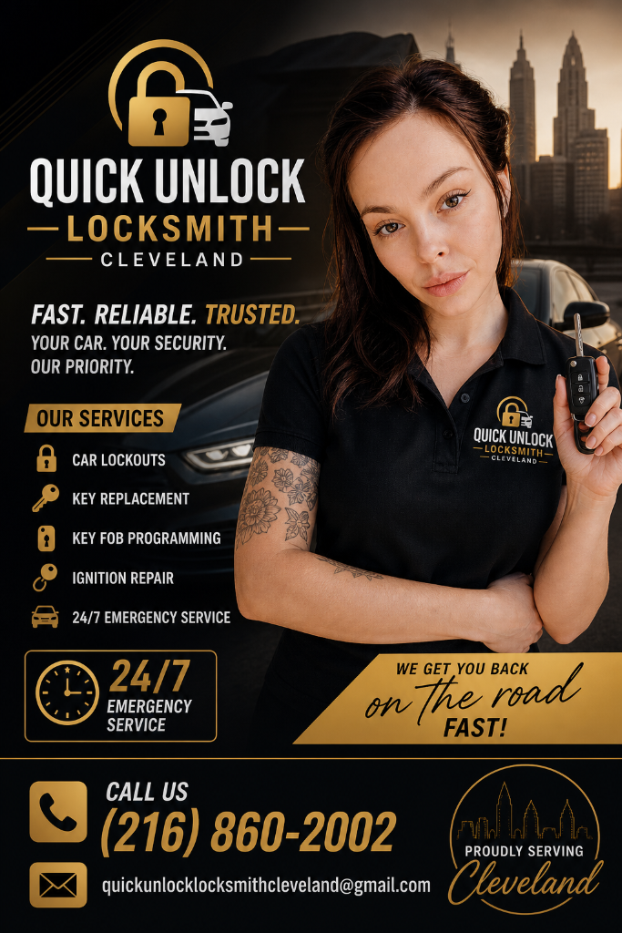 24/7 emergency locksmith Cleveland OH — Quick Unlock Locksmith