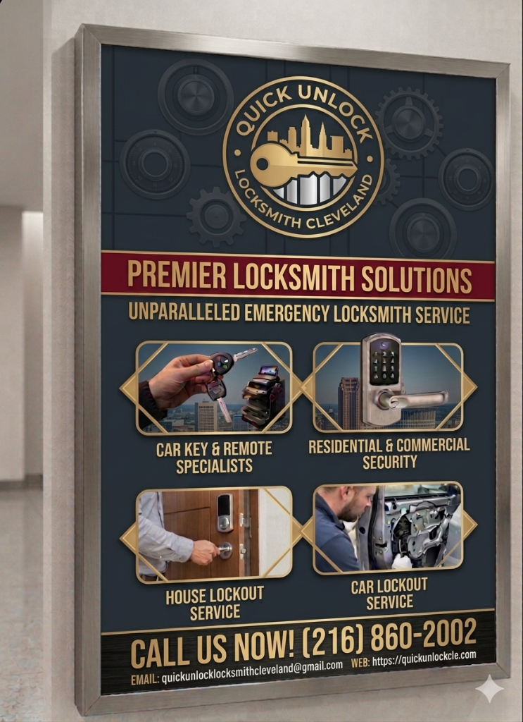 Quick Unlock Locksmith Cleveland - Premier Locksmith Solutions poster