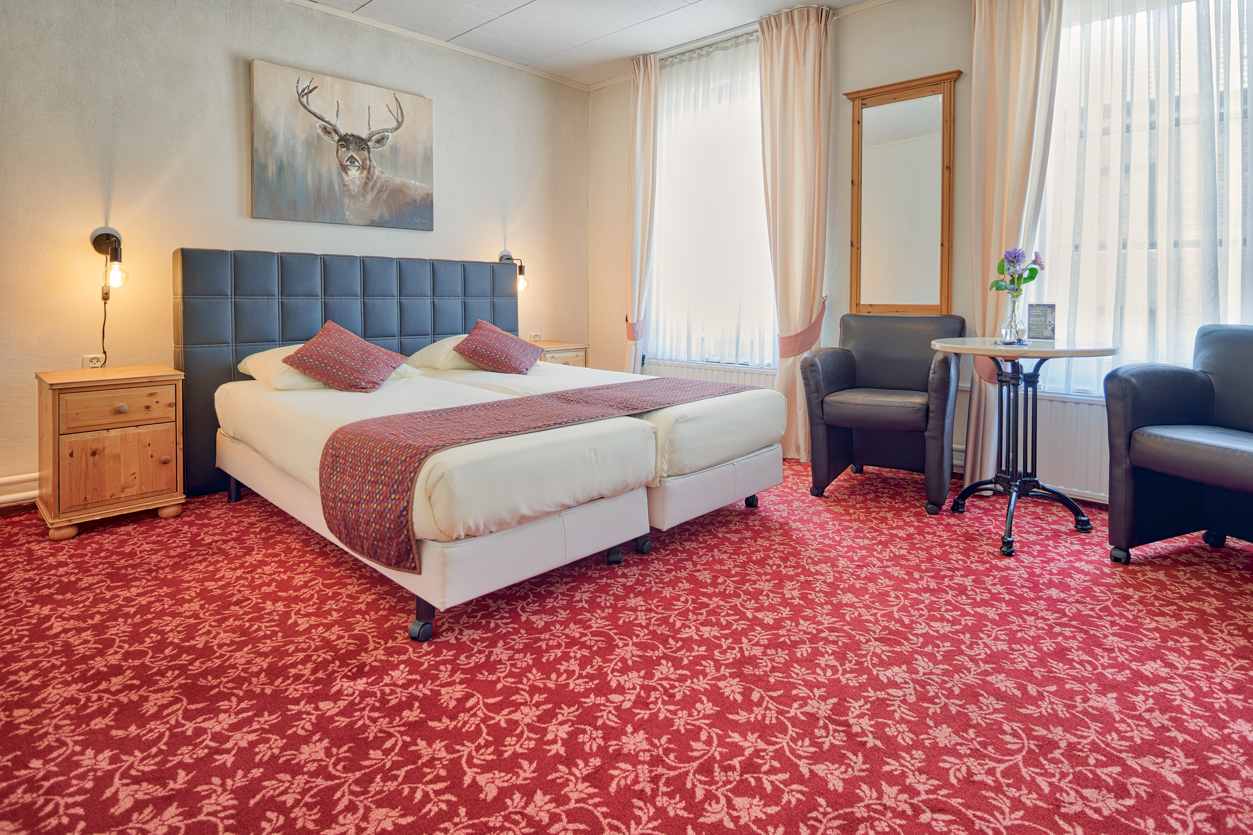 Wandelkamer budget kamer boutique hotel Slenaken, ideaal voor wandelaars en fietsers