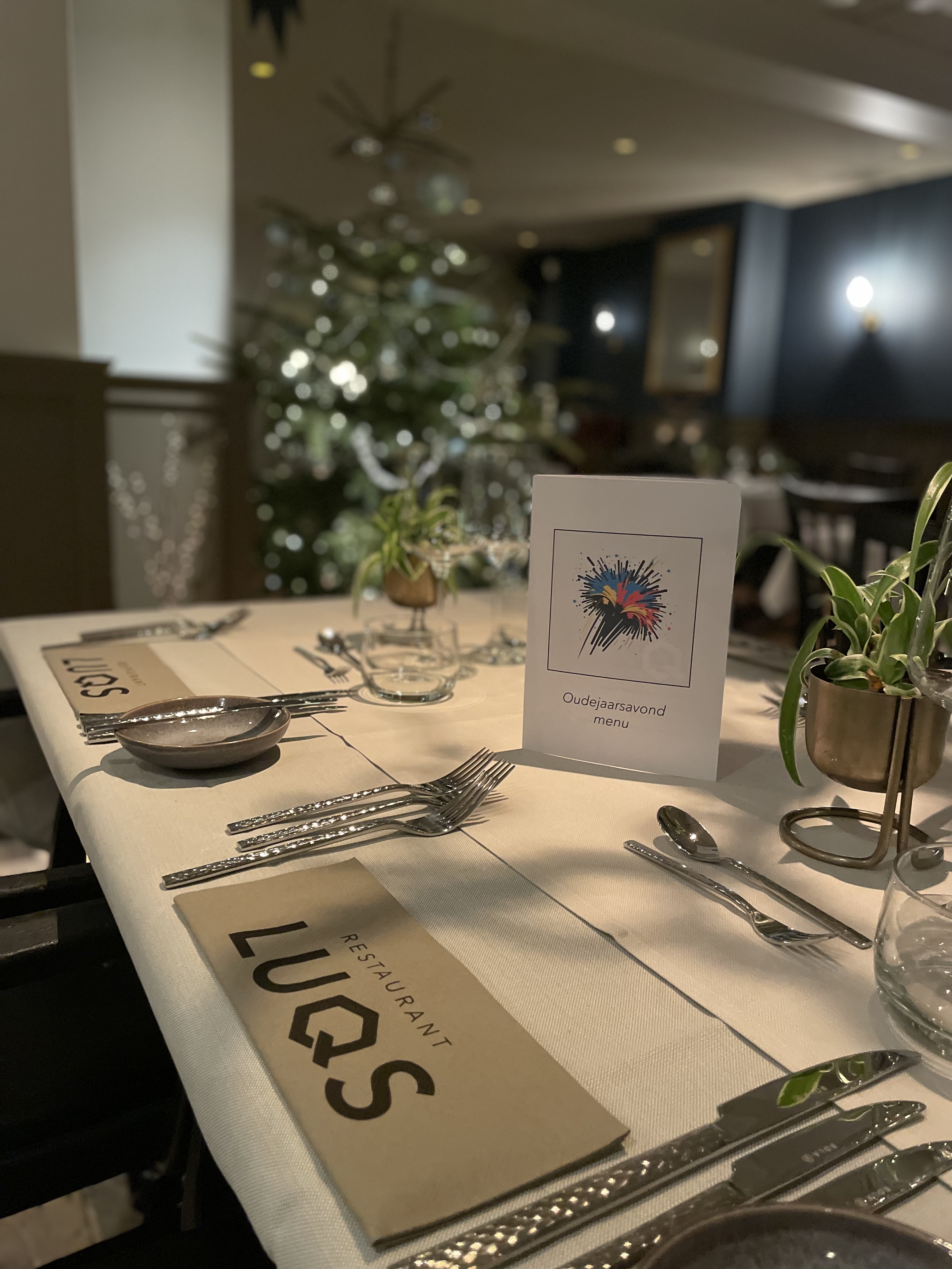 Oudejaarsavond menu bij Restaurant LUQS, Oud & Nieuw arrangement De Zevende Heerlijkheid