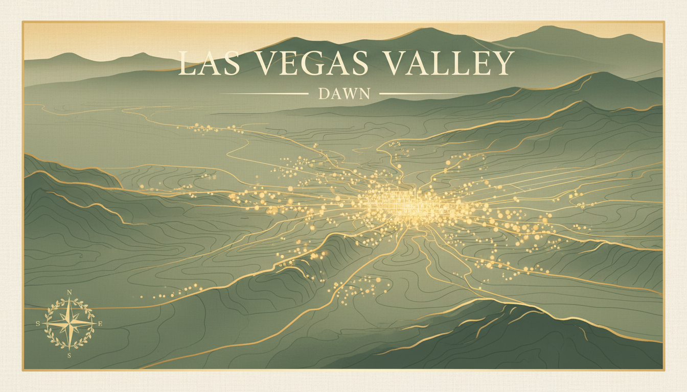 Map of senior living placement options across the Las Vegas Valley