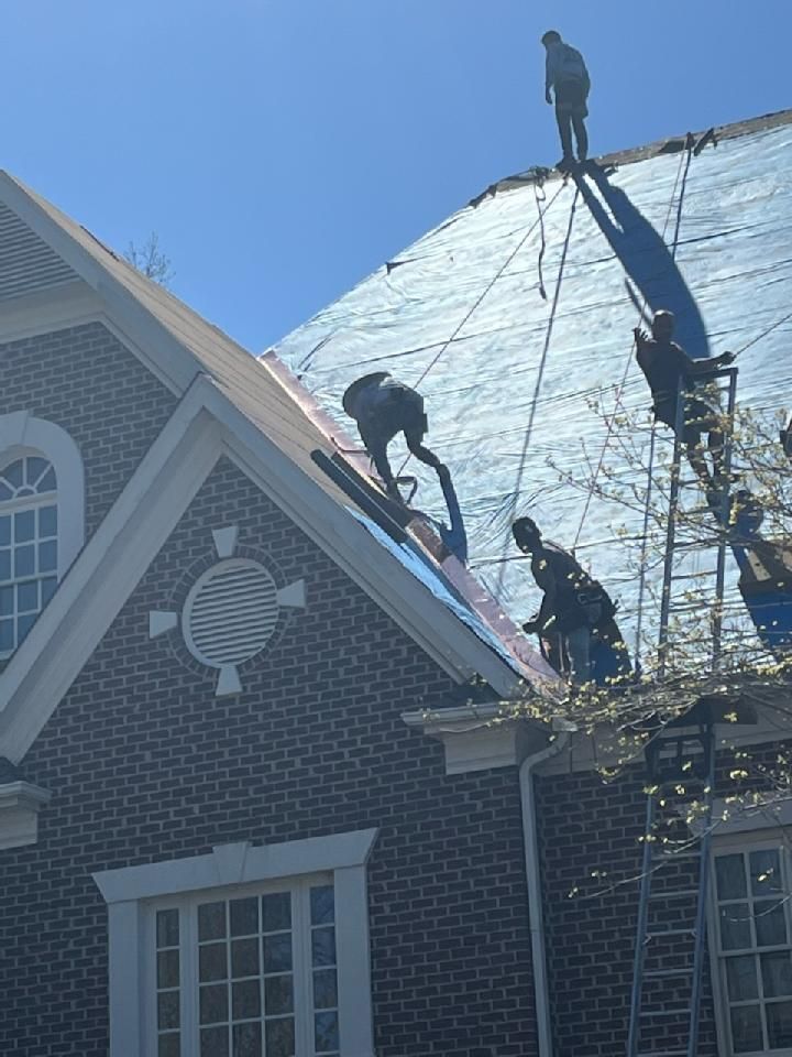 Before: Slate Tile Roof Replacement in Buckhead, Atlanta, GA
