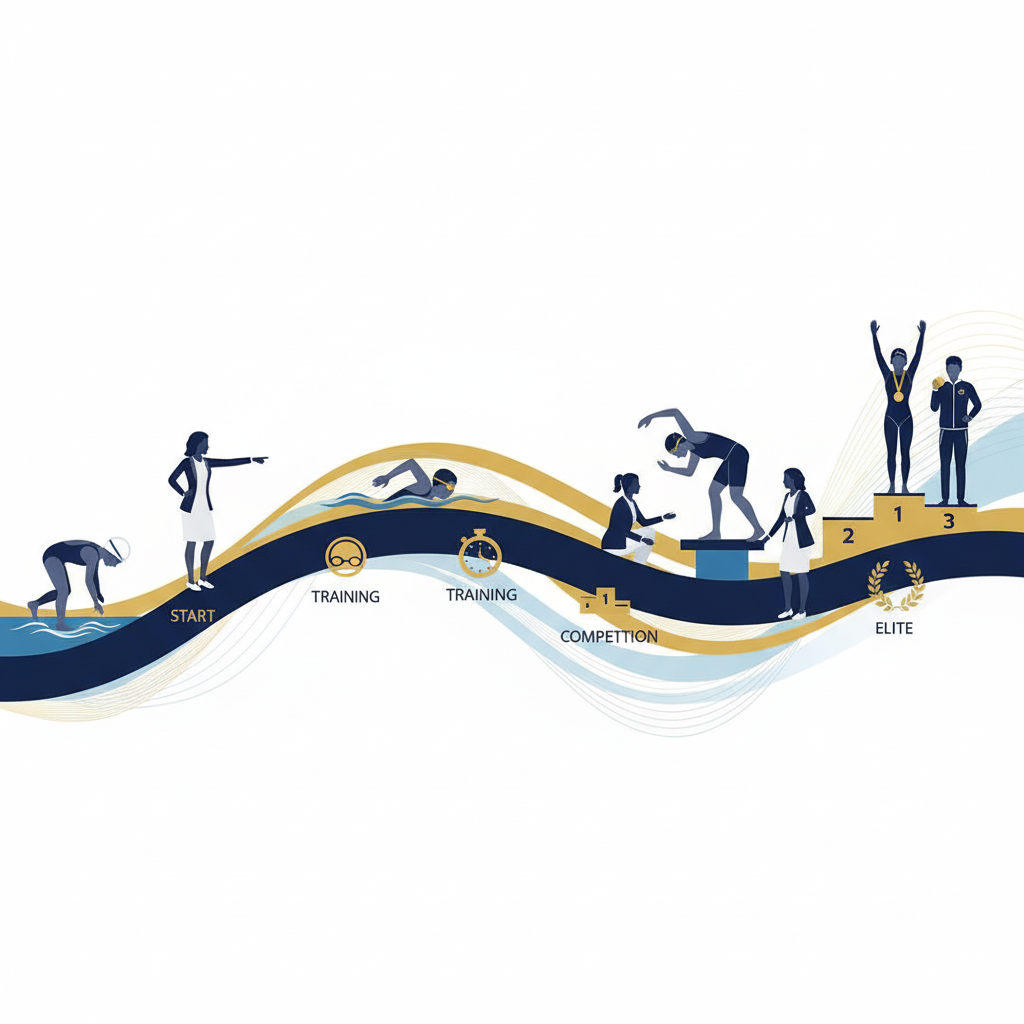 Swimmer career pathway — from youth to elite athlete