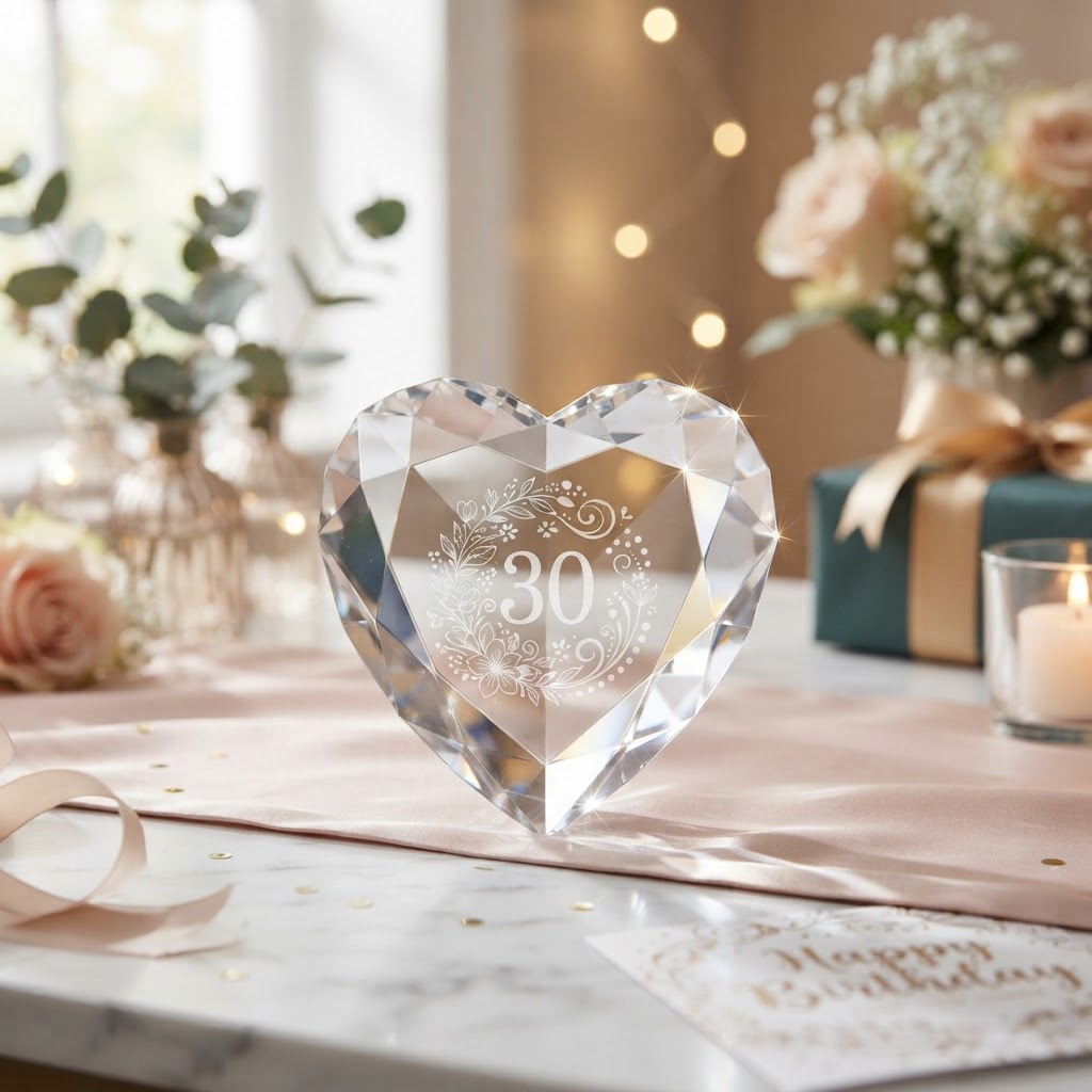 Heart Shaped K9 Crystal big diamond cut